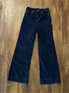 J. Crew TALL Vintage Flare Pant in Corduroy Navy 27T